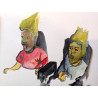 Niños desencajados en atracciones