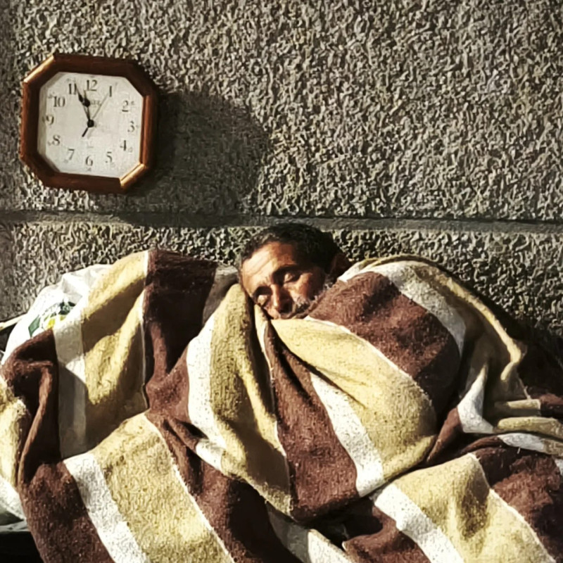 Roberto descansando