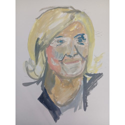 La líder fascista Marine Le Pen