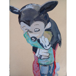 El abrazo de Mickey