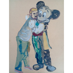 El abrazo de Mickey