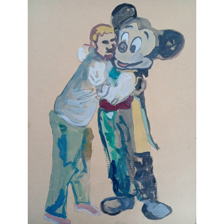 El abrazo de Mickey