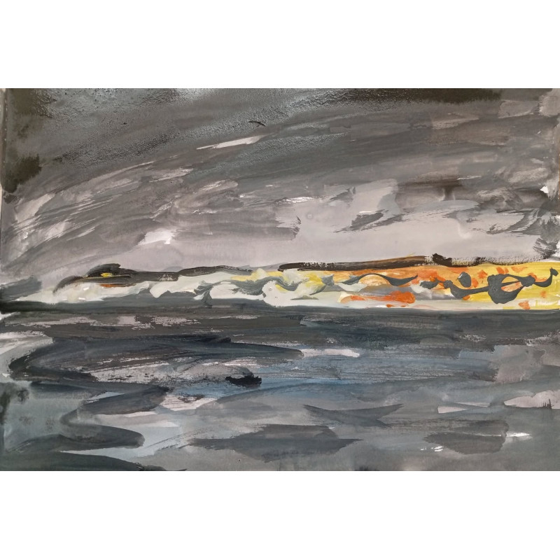 Santa Cruz una noche desde el mar