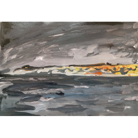 Santa Cruz una noche desde el mar