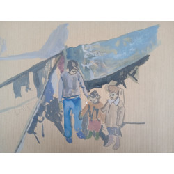 Niños desplazados libaneses