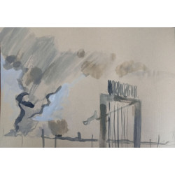 Niño columpiándose en el estrecho de Ormuz.