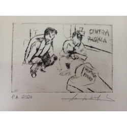 Elvis y el niño músico ambulante