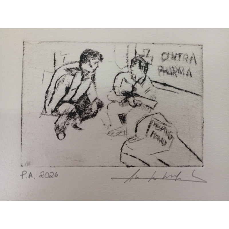 Elvis y el niño músico ambulante