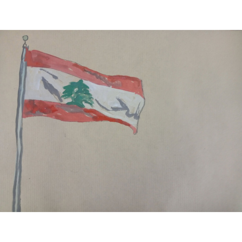 Bandera del Líbano