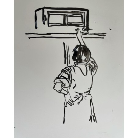 Mujer escuchando la radio
