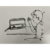 Mujer escuchando la radio
