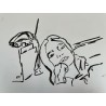 Mujer escuchando la radio