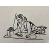 Mujer escuchando la radio