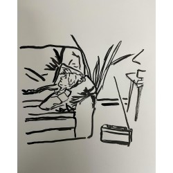 Mujer escuchando la radio