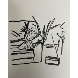 Mujer escuchando la radio