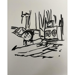 Mujer escuchando la radio