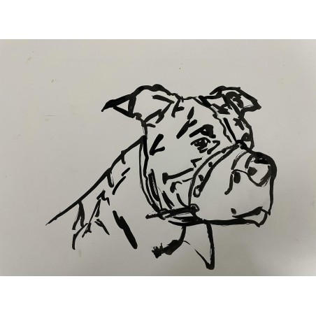 Perro con bozal o que se calle el perro
