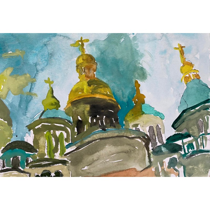 Vista de la Catedral de Santa Sofia de Kiev