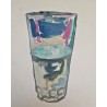 Agua en vaso obrero