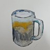 Una jarra fría de cerveza