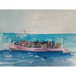Balseros en el mediterráneo