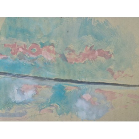 Cable y nubes rosas en La Salud