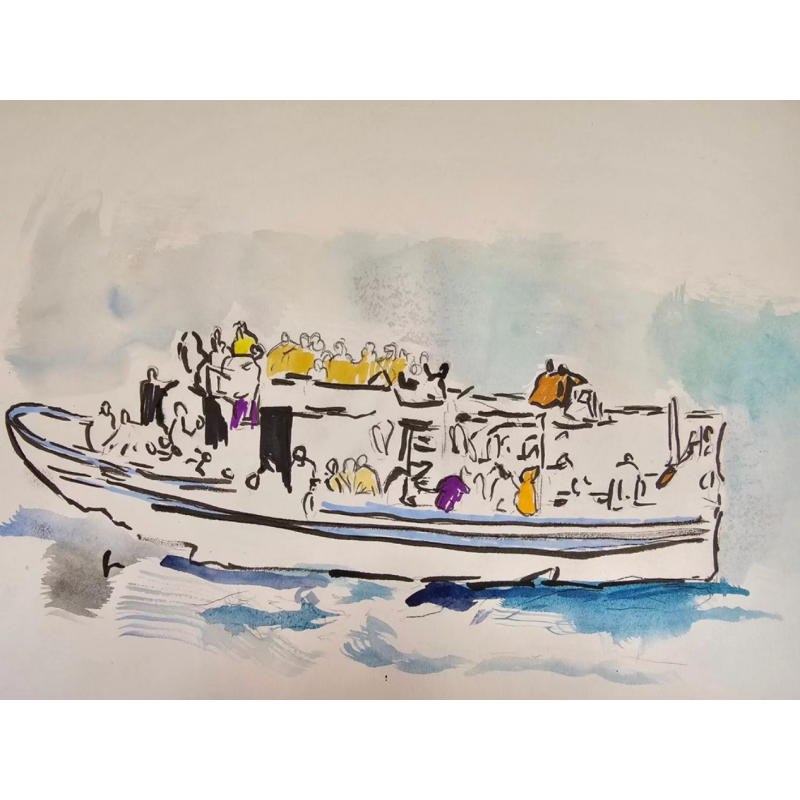 Balseros en el Mediterráneo