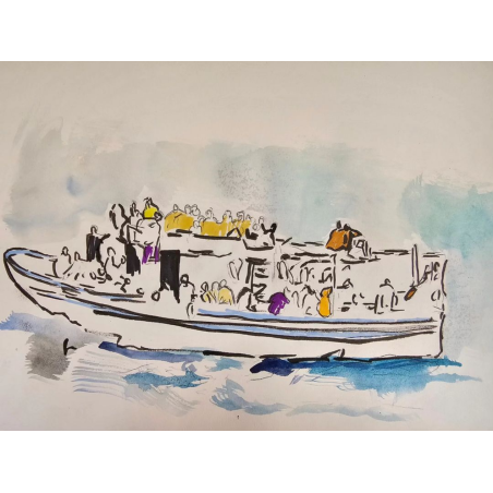 Balseros en el Mediterráneo