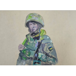 Homenaje a un soldado ucraniano desconocido