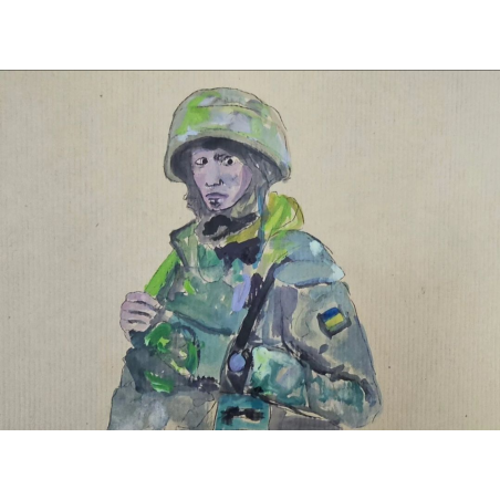 Homenaje a un soldado ucraniano desconocido